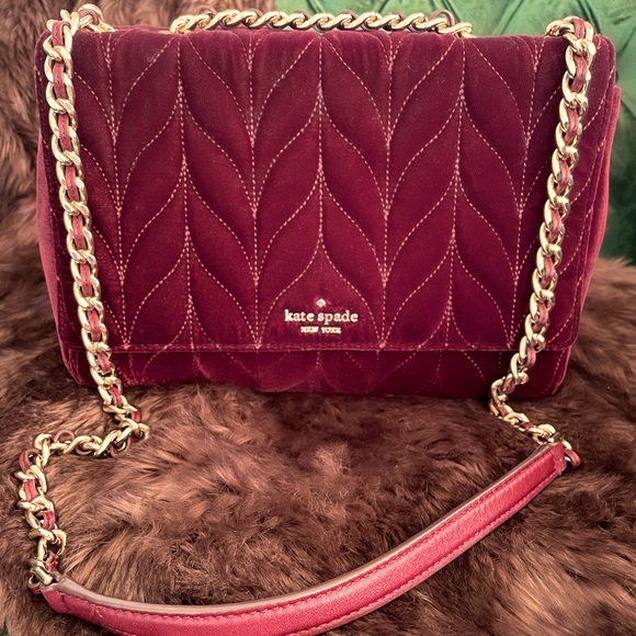 Kate Spade Suede Quilting Shoulder Bag - Picture 1 of 2